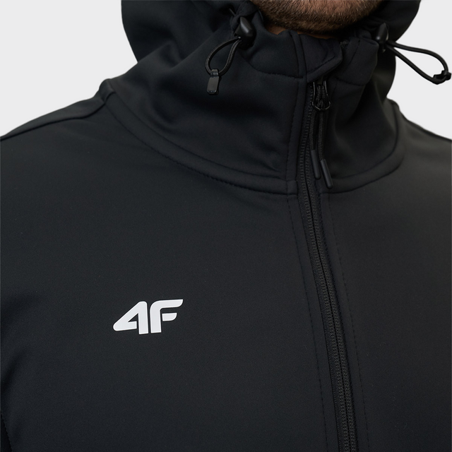 4F vīriešu softshell jaka ar kapuci