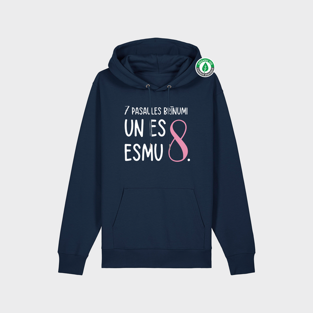 Organiskās kokvilnas hūdijs "7 pasaules brīnumi un es esmu 8."