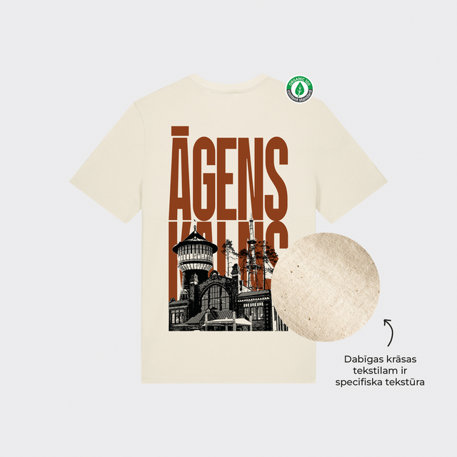 Organiskās kokvilnas T-krekls "Āgenskalns"