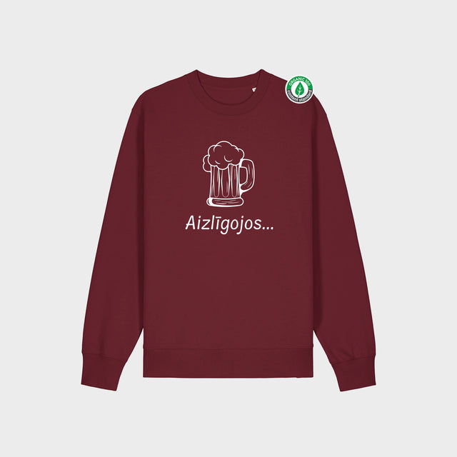 Organiskās kokvilnas džemperis "Aizlīgojos"
