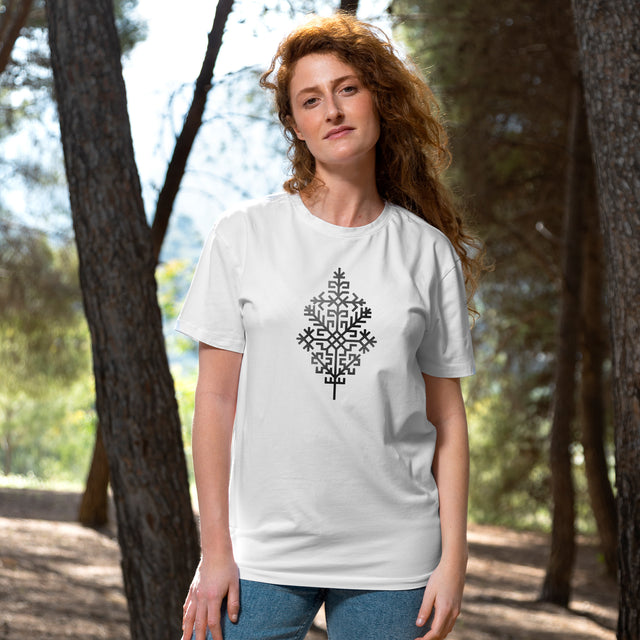 Organiskās kovilnas T-krekls "Austras Koks"