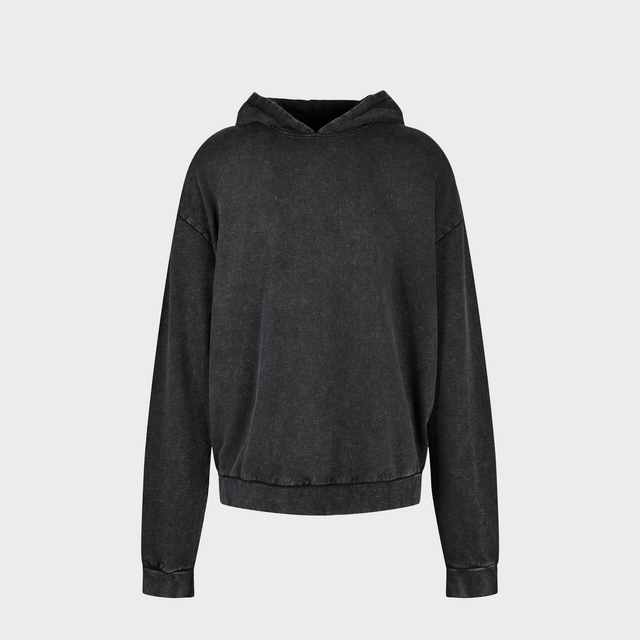 Vīriešu Hūdijs Acid Washed Oversized BY191