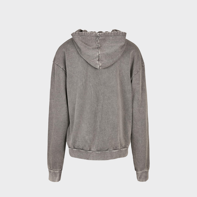 Vīriešu Hūdijs Acid Washed Oversized BY191