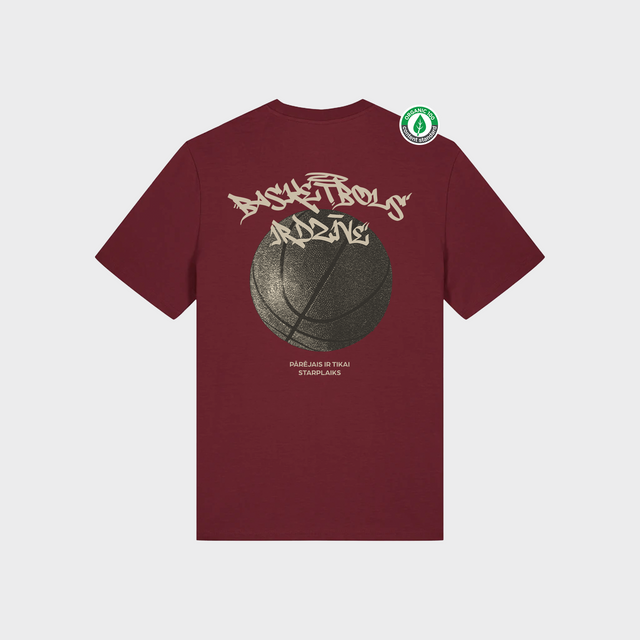 Organiskās kokvilnas T-krekls "Basketbols ir dzīve"