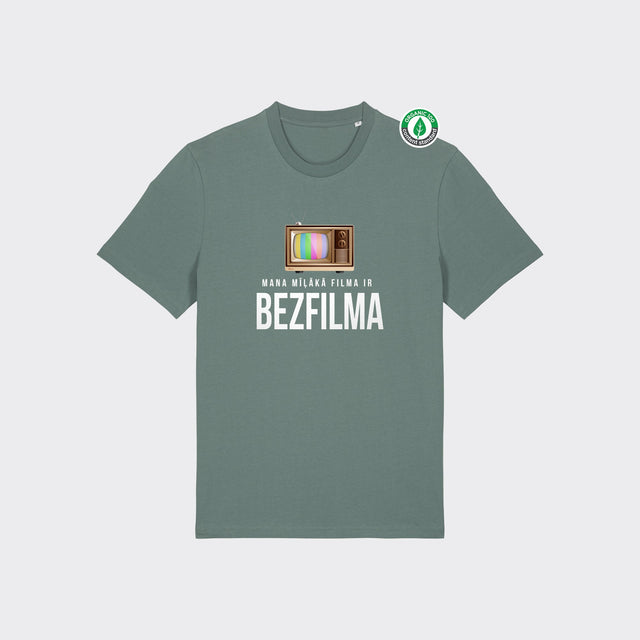 Organiskās kokvilnas T-krekls "Bezfilma"