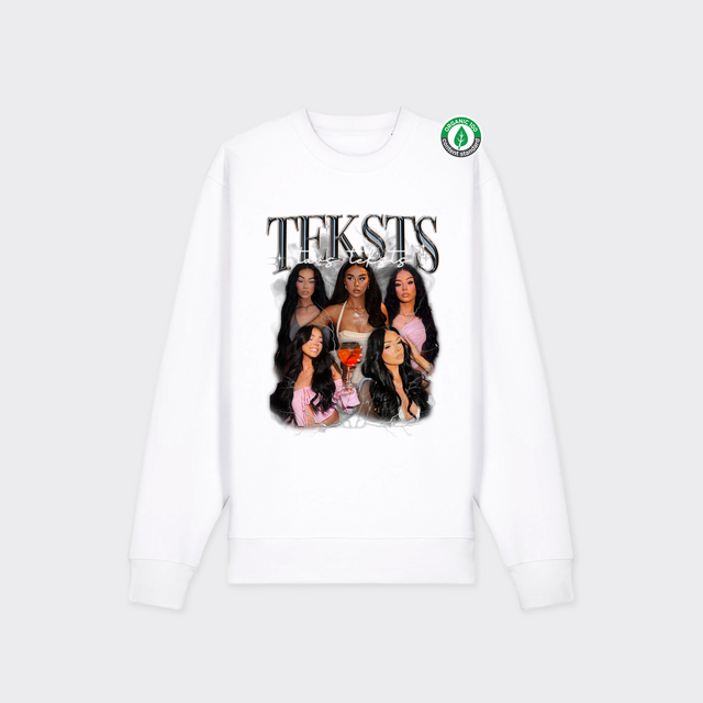 Personalizējams Organiskās kokvilnas džemperis ar personalizētu kolāžu