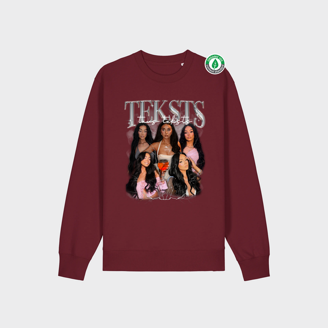 Personalizējams Organiskās kokvilnas džemperis ar personalizētu kolāžu