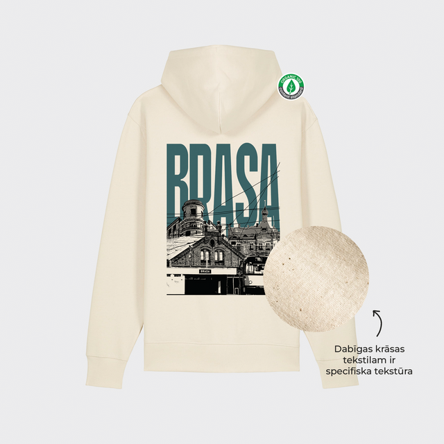 Organiskās kokvilnas hūdijs "Brasa"