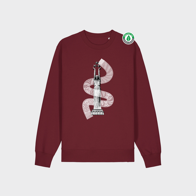 Organiskās kokvilnas džemperis "Brīvības Josta"