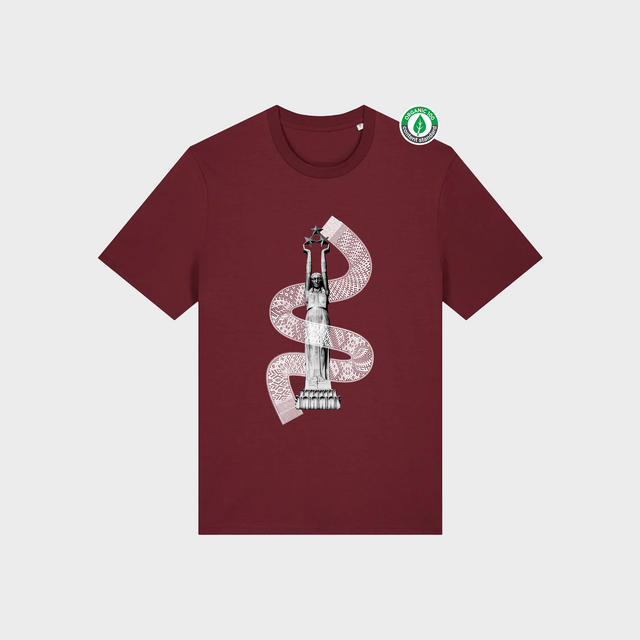 Organiskās kokvilnas T-krekls "Brīvības Josta"