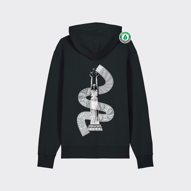 Organiskās kokvilnas hūdijs "Brīvības josta"