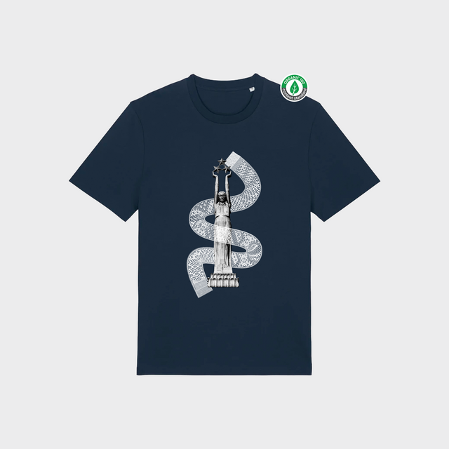 Organiskās kokvilnas T-krekls "Brīvības Josta"