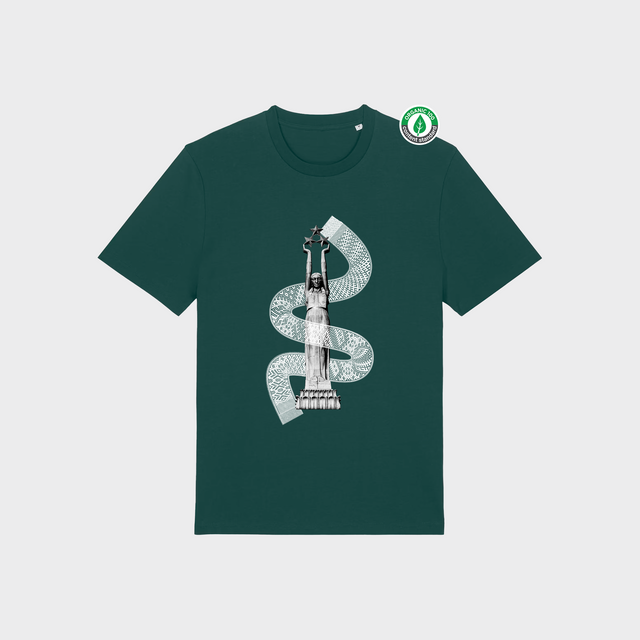 Organiskās kokvilnas T-krekls "Brīvības Josta"