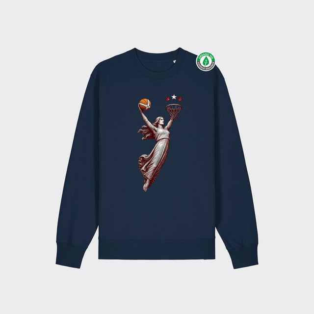 Organiskās kokvilnas džemperis "Brīvības metiens"