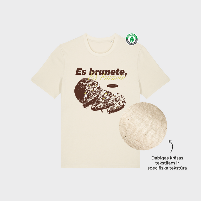 Organiskās kokvilnas T-krekls "Brunete"