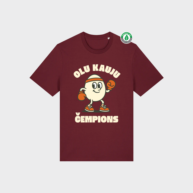 Organiskās kokvilnas T-krekls "Čempions"
