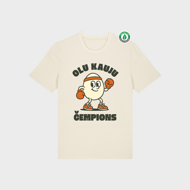 Organiskās kokvilnas T-krekls "Čempions"