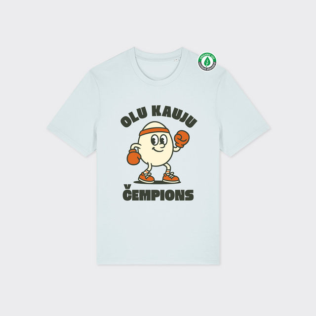Organiskās kokvilnas T-krekls "Čempions"
