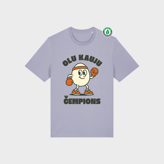 Organiskās kokvilnas T-krekls "Čempions"