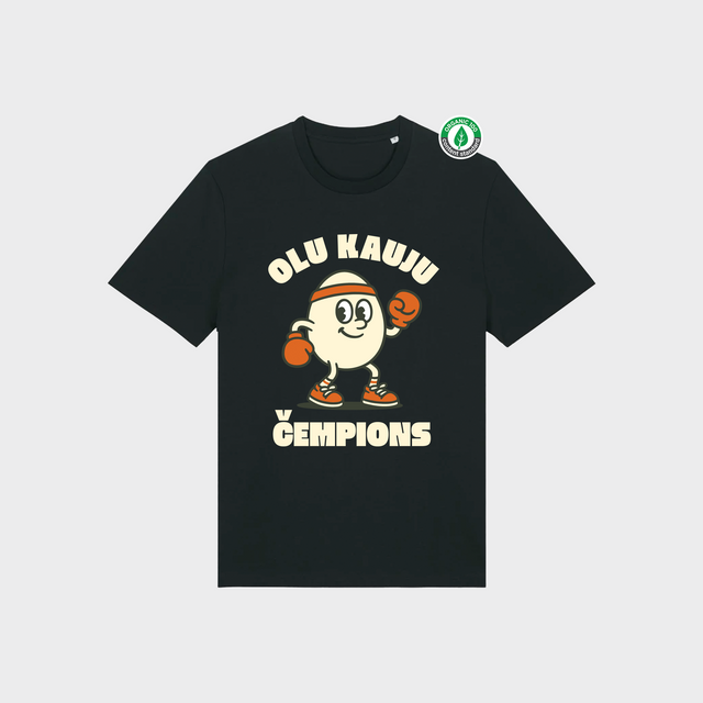 Organiskās kokvilnas T-krekls "Čempions"