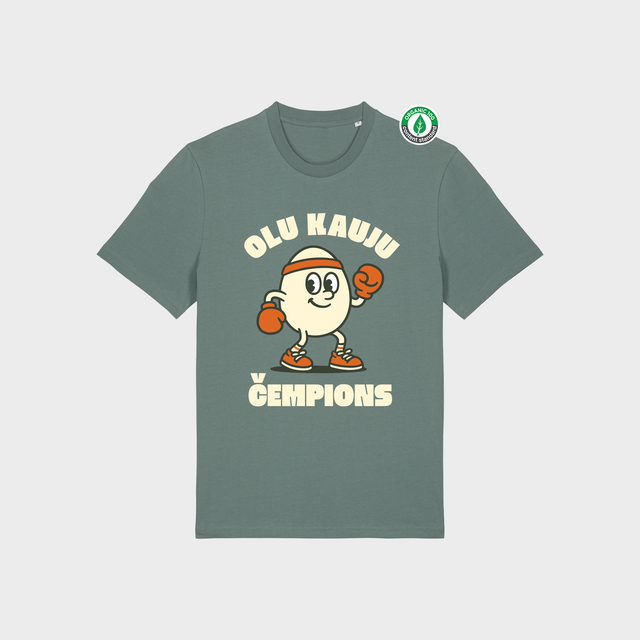 Organiskās kokvilnas T-krekls "Čempions"