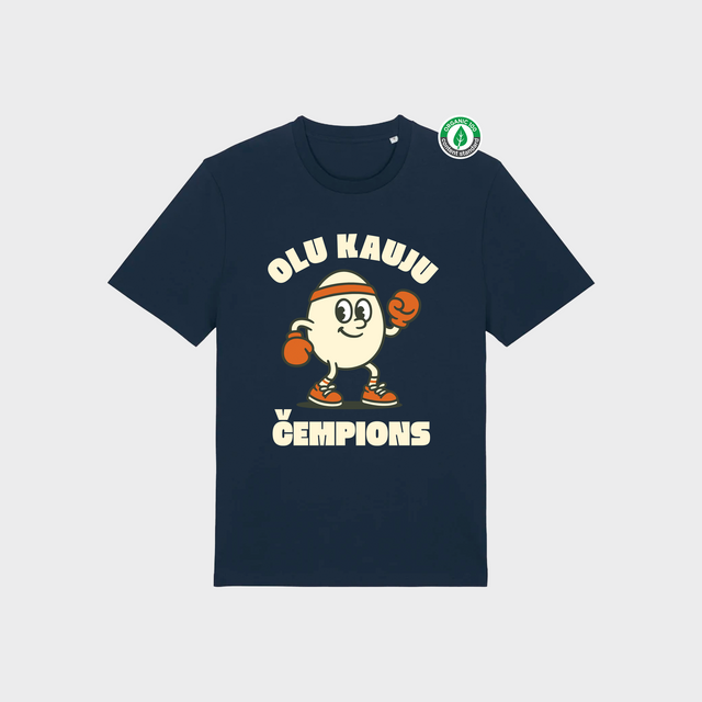 Organiskās kokvilnas T-krekls "Čempions"