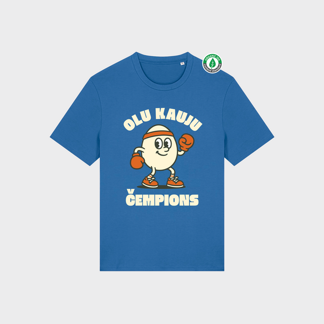Organiskās kokvilnas T-krekls "Čempions"
