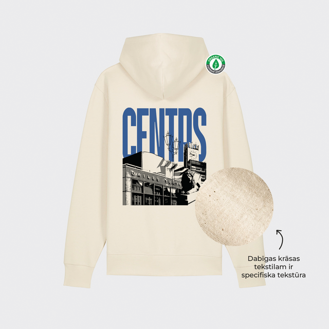 Organiskās kokvilnas hūdijs "Centrs"