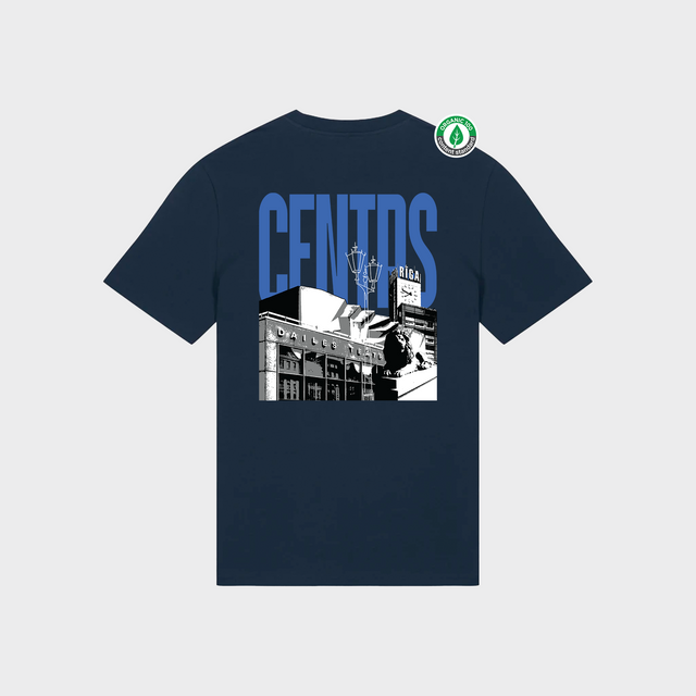 Organiskās kokvilnas T-krekls "Centrs"
