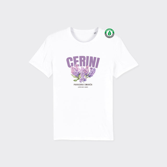 Organiskās kokvilnas T-krekls "Ceriņi"