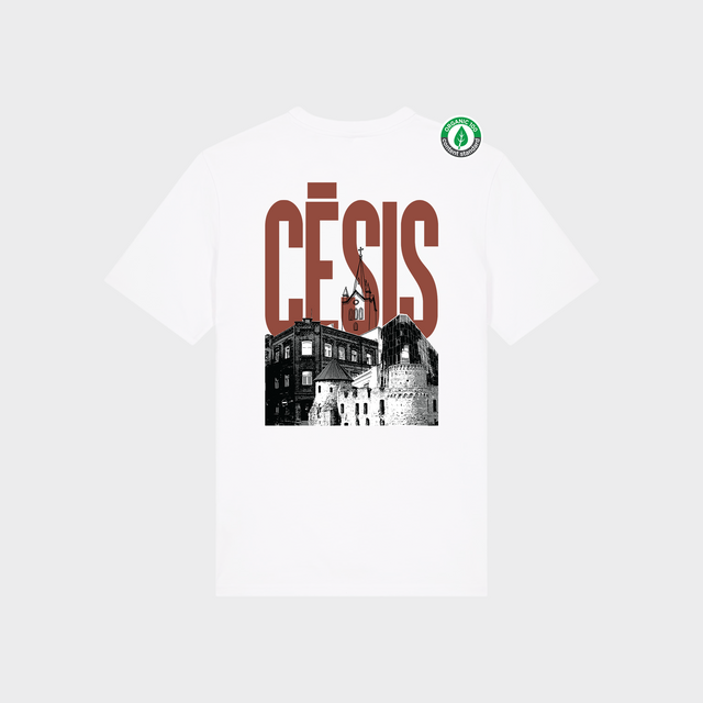 Organiskās kokvilnas T-krekls "Cēsis"