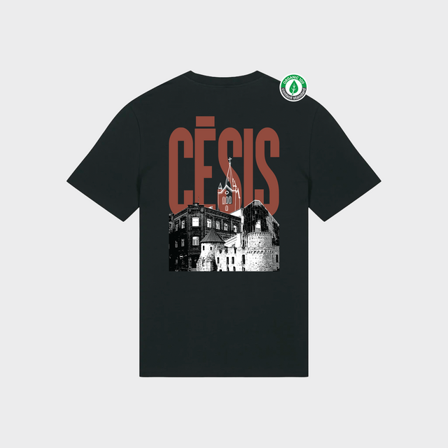 Organiskās kokvilnas T-krekls "Cēsis"