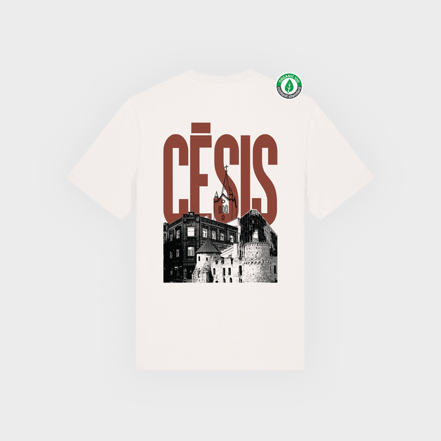 Organiskās kokvilnas T-krekls "Cēsis"