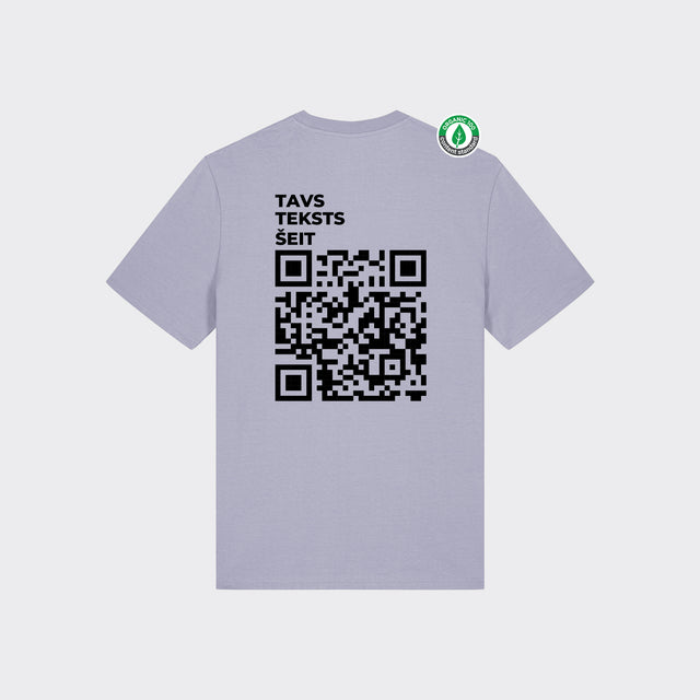 Personalizējams Organiskās kokvilnas T-krekls "QR"