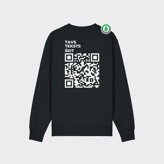 Personalizējams Organiskās kokvilnas džemperis "QR"