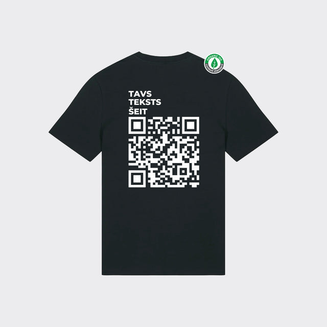 Personalizējams Organiskās kokvilnas T-krekls "QR"