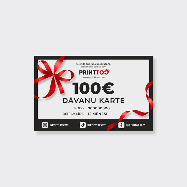 PRINTTOO Dāvanu karte