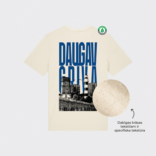 Organiskās kokvilnas T-krekls "Daugavgrīva"