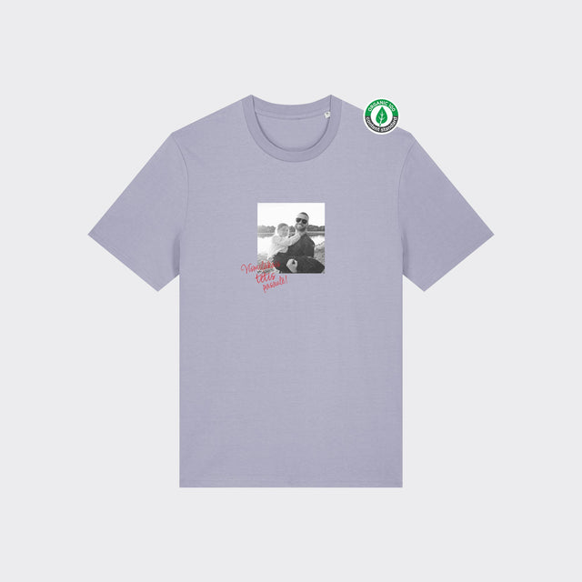 Organiskās kokvilnas T-krekls "Personalizēts retro foto"