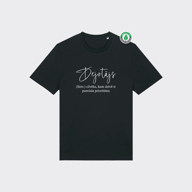 Organiskās kokvilnas T-krekls "Dejotājs (lietv.)"