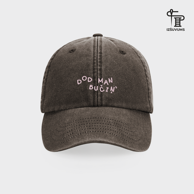 Izšūta cepure "Dod man bučiņ"