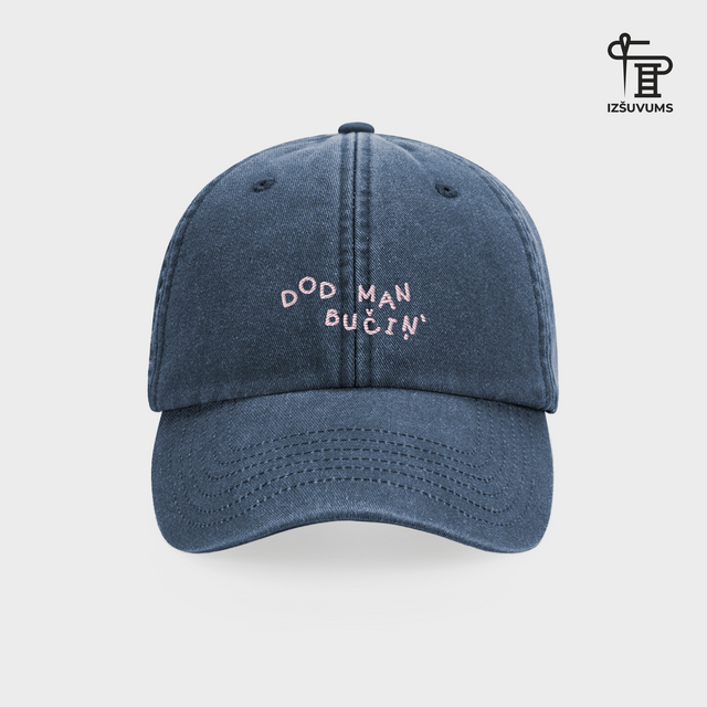 Izšūta cepure "Dod man bučiņ"