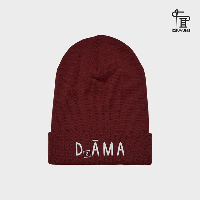 Izšūta ziemas cepure "Drāma"