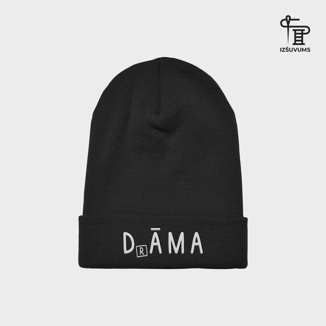 Izšūta ziemas cepure "Drāma"