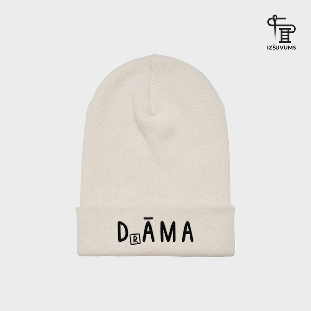 Izšūta ziemas cepure "Drāma"
