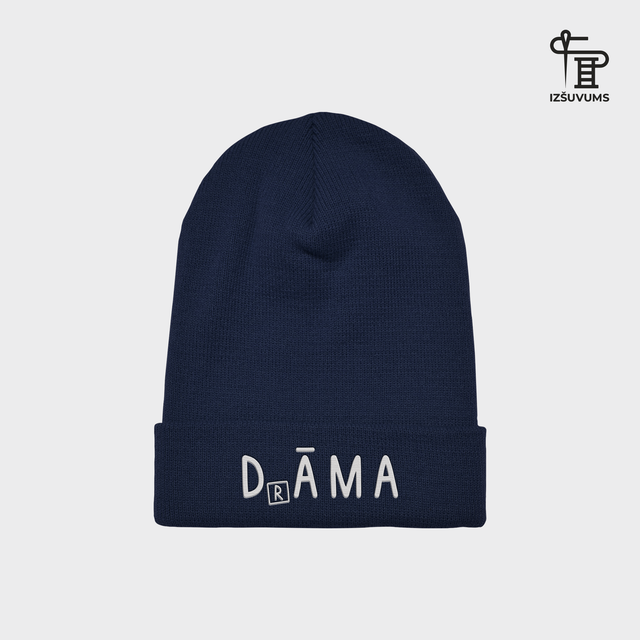 Izšūta ziemas cepure "Drāma"