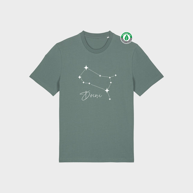 Organiskās kokvilnas T-krekls "Zvaigznājs - Dvīņi"