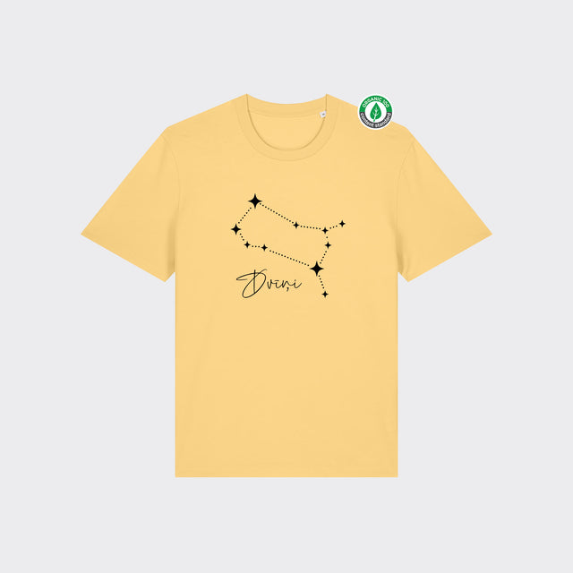 Organiskās kokvilnas T-krekls "Zvaigznājs - Dvīņi"