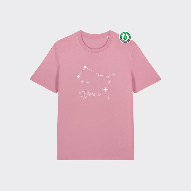 Organiskās kokvilnas T-krekls "Zvaigznājs - Dvīņi"