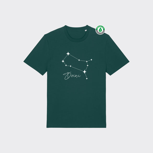 Organiskās kokvilnas T-krekls "Zvaigznājs - Dvīņi"